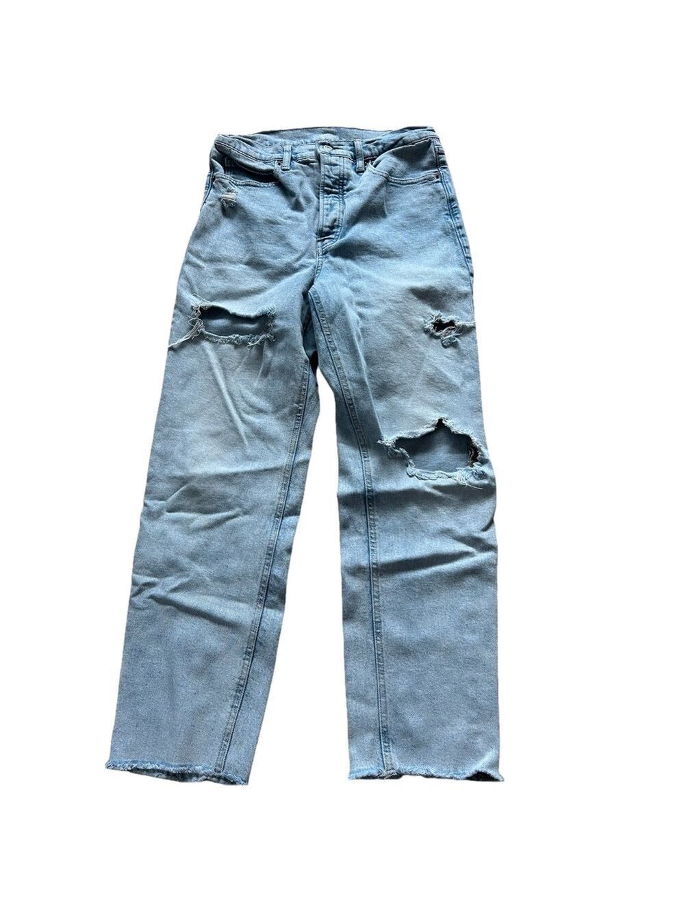 Old Navy Sky High Straight Light Wash Denim Jeans Size 8